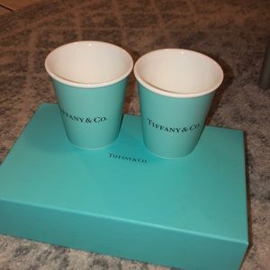 2 Tiffany & Co “Bone China Paper Cups”